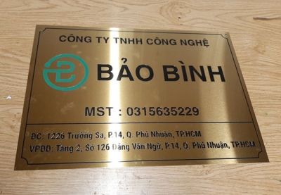 Biển đồng inox ăn mòn