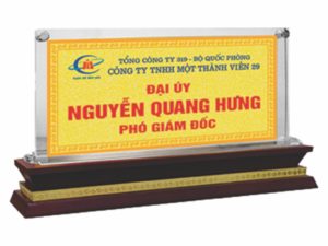 Biển Chức Danh Gỗ Mica